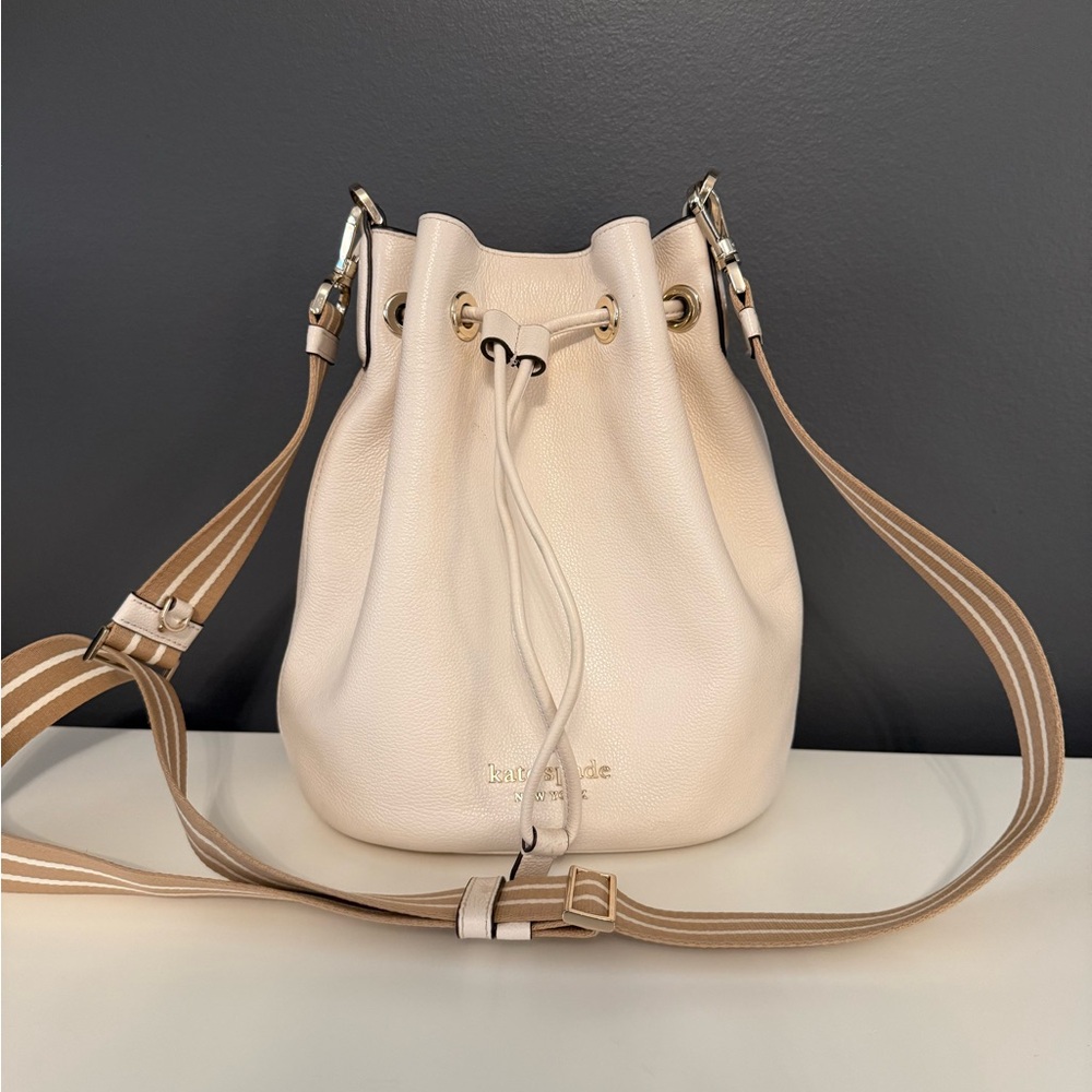 Kate Spade Rosie Bucket Bag with Tan Strap
